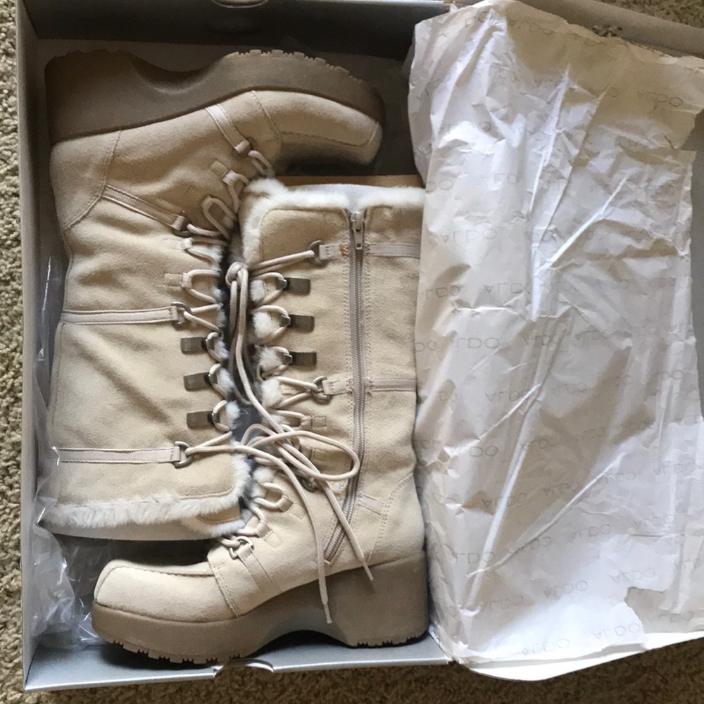 ALDO Boots_JUTURNA 17, Size 38 (7.5-8.0), Vanilla